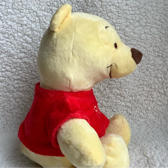 Disney Baby Winnie The Pooh Plush Crinkle Ears Rattle Embroidered Eyes Toy - Picture 3 of 6